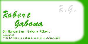 robert gabona business card